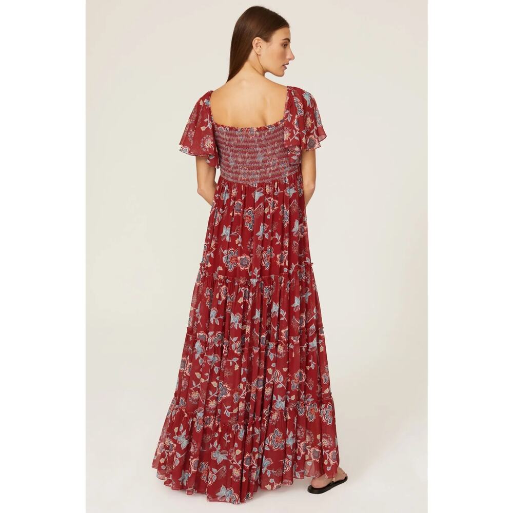 Sachin & Babi Red Floral Kara Maxi‎ Dress Size 12 - Picture 7 of 14